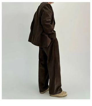 corduroy suit set