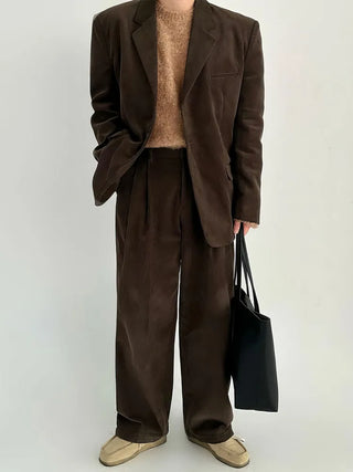 corduroy suit set