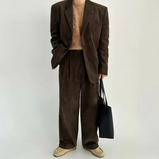 corduroy suit set