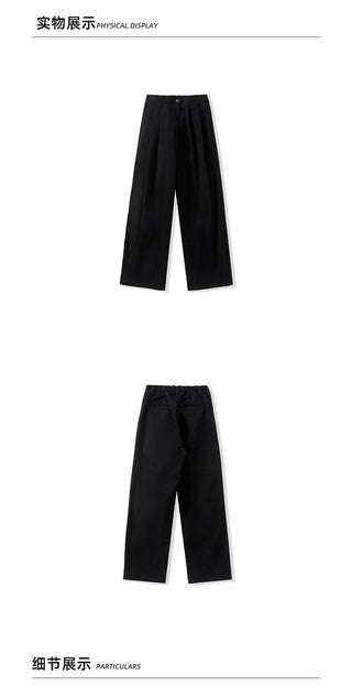 black draped pants