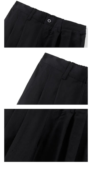 black draped pants