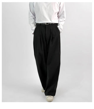 black straight pants