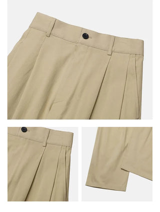 black straight pants