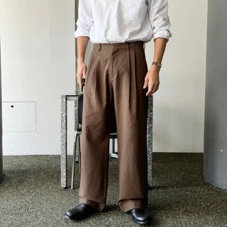 black straight pants