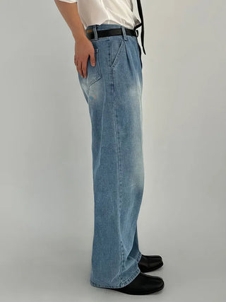 washed machete jeans