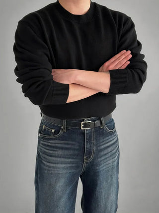 black round sweater