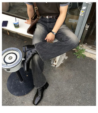 black high jeans