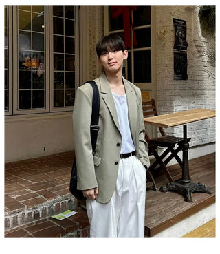 army green suit