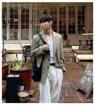 army green suit