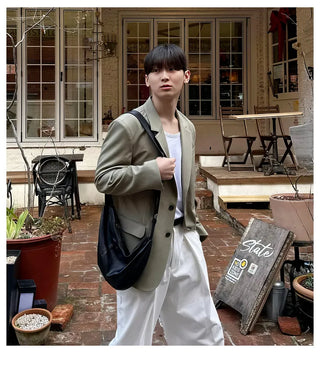 army green suit