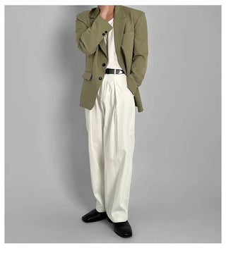 army green suit