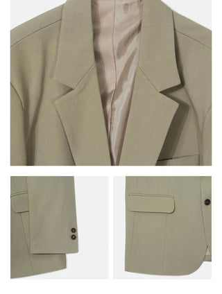 army green suit
