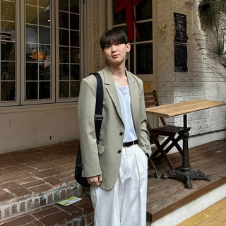army green suit