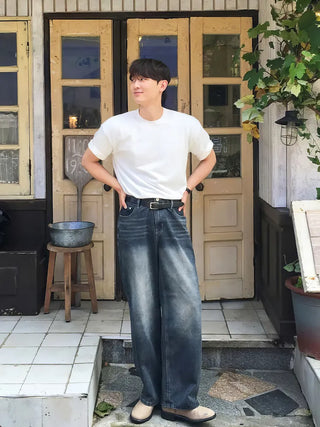 black baggy jeans
