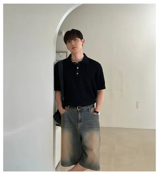 black polo tee