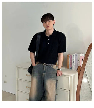 black polo tee