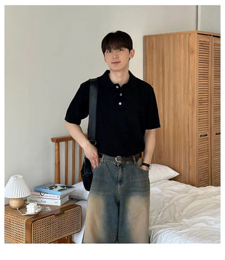 black polo tee