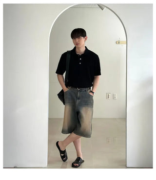 black polo tee