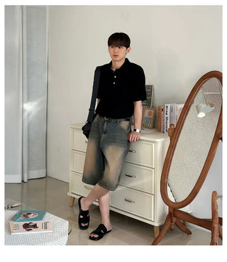 black polo tee