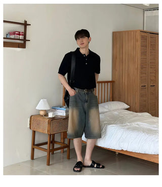 black polo tee