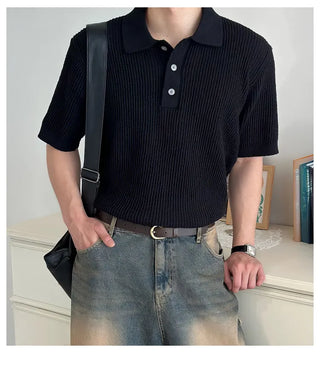 black polo tee