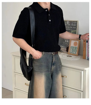 black polo tee
