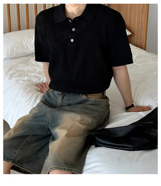 black polo tee
