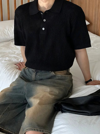 black polo tee