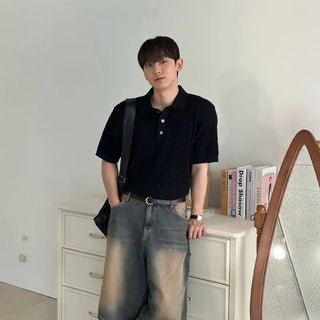 black polo tee
