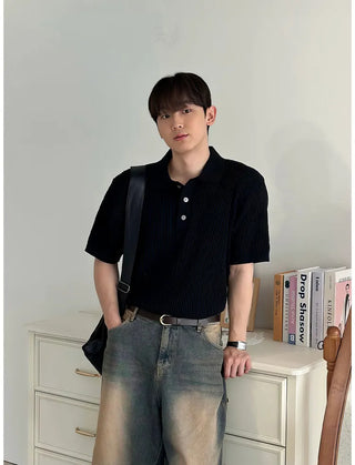 black polo tee
