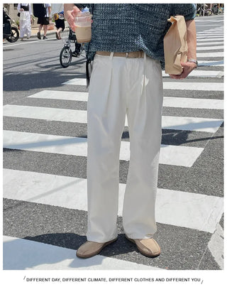 straight casual pants