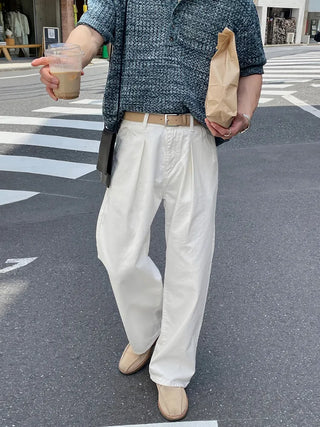 straight casual pants