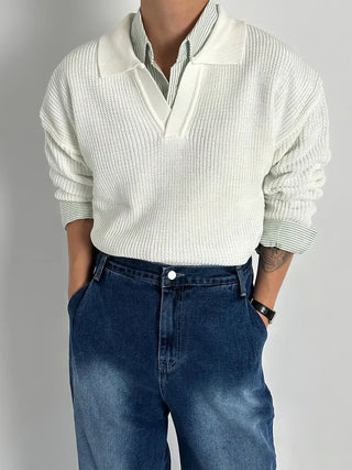 gray polo shirt