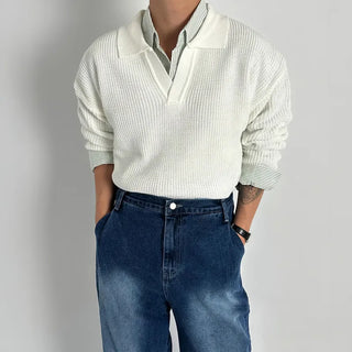 gray polo shirt