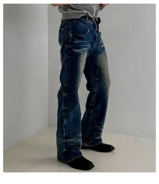 distressed machete jeans