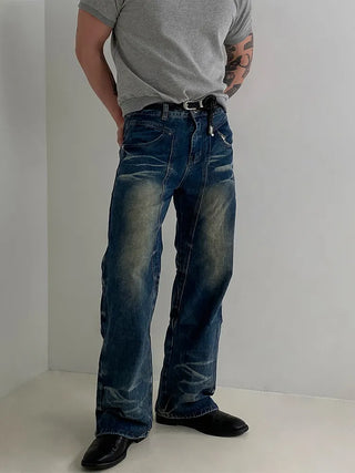 distressed machete jeans