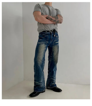 distressed machete jeans