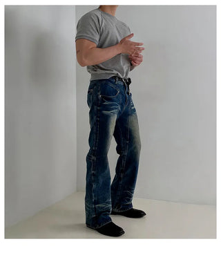 distressed machete jeans