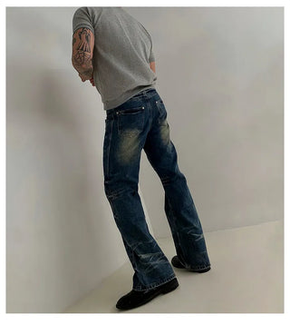 distressed machete jeans