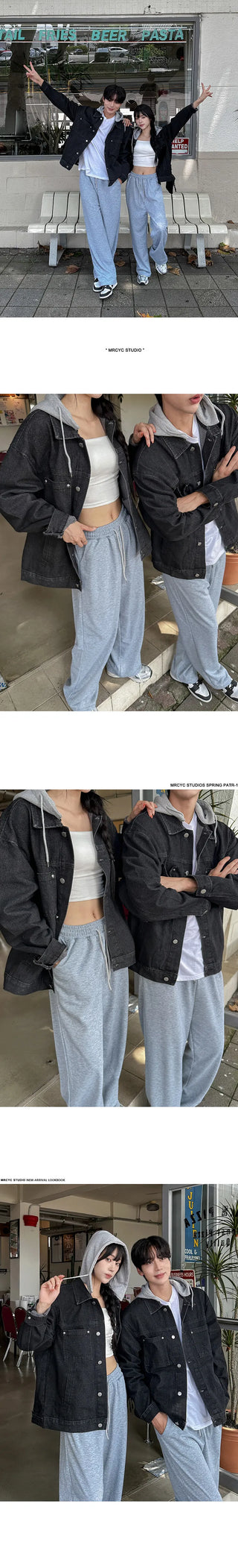 hooded denim jacket