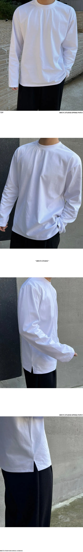 solid long-sleeve shirt