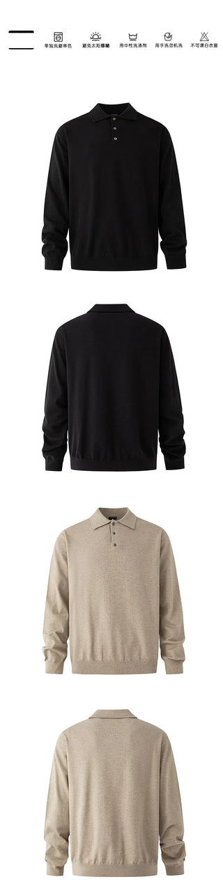 lapel knit shirt