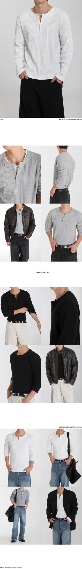 henry collar shirt
