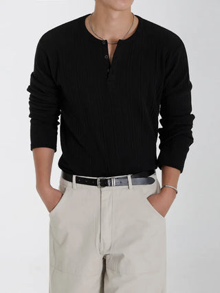 henry collar shirt