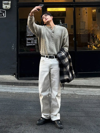 straight jeans