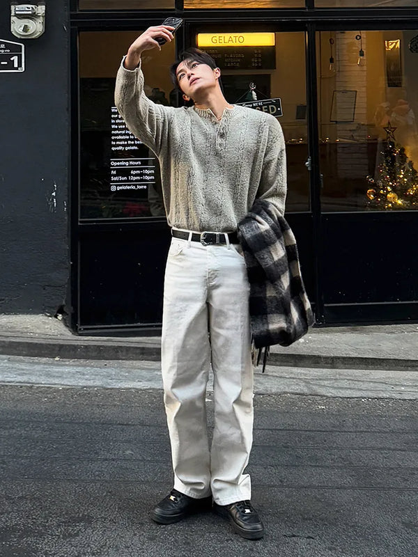 straight jeans