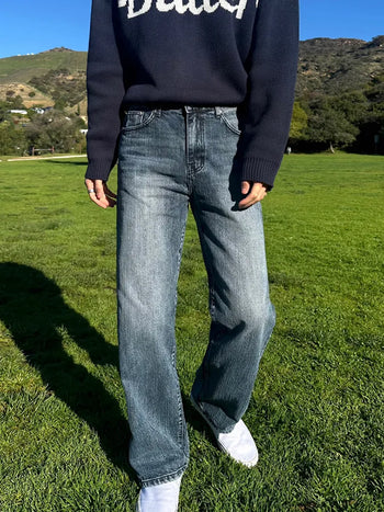 washed jeans