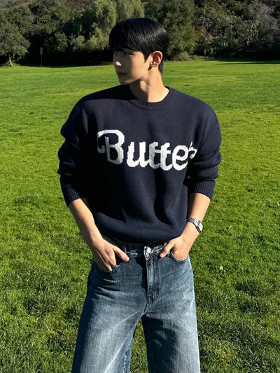 letter crew sweater