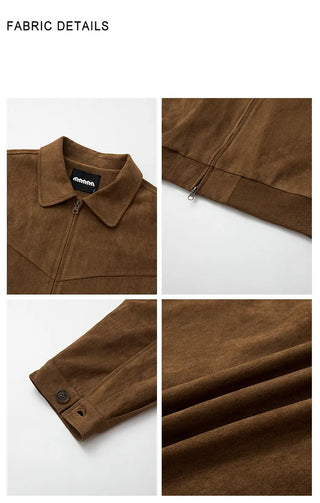 cropped leather coat