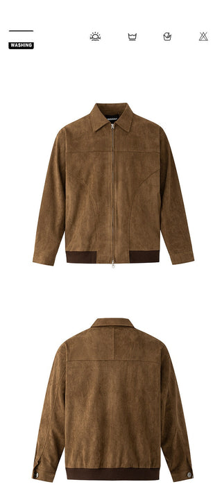 suede leather coat